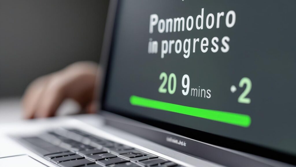 Focused digital workspace promoting tech life balance