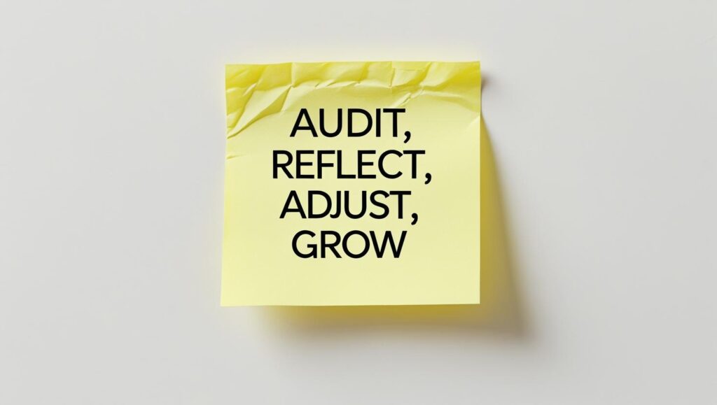 Self audit checklist showing how to do a personal self audit effectively