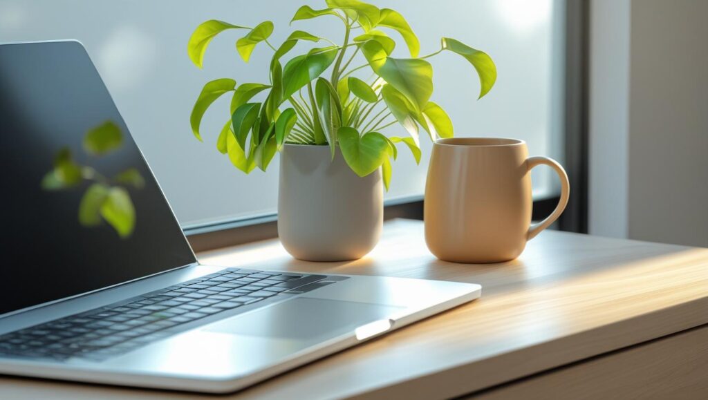 Morning routine with no digital distractions