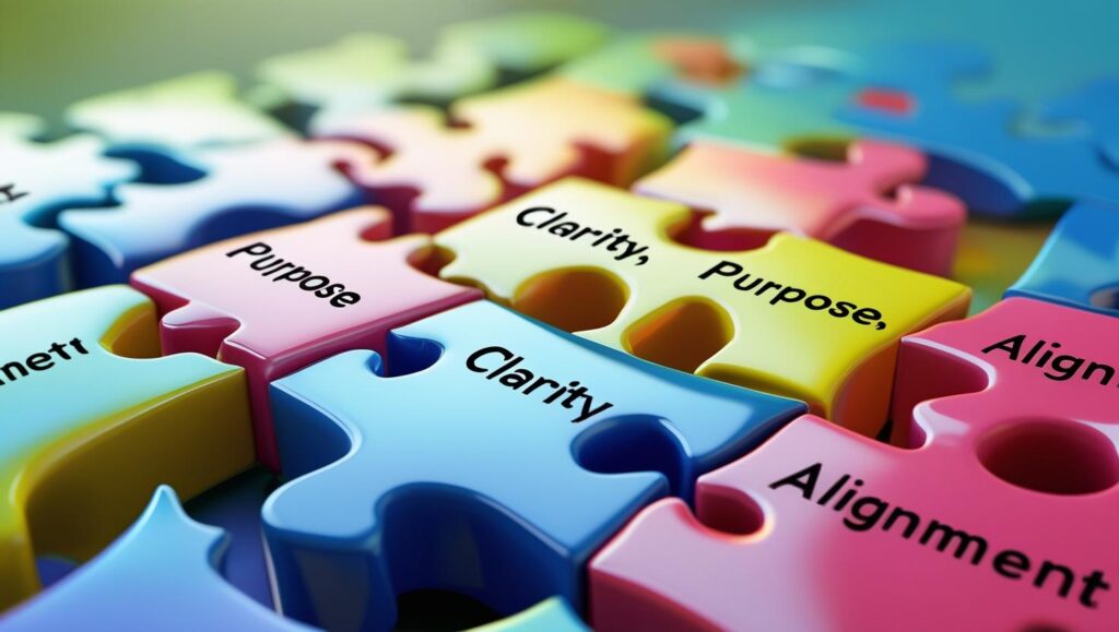 Putting together pieces of life with core values.