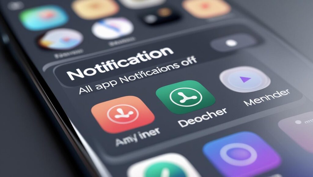 Turning off notifications to eliminate digital distractions