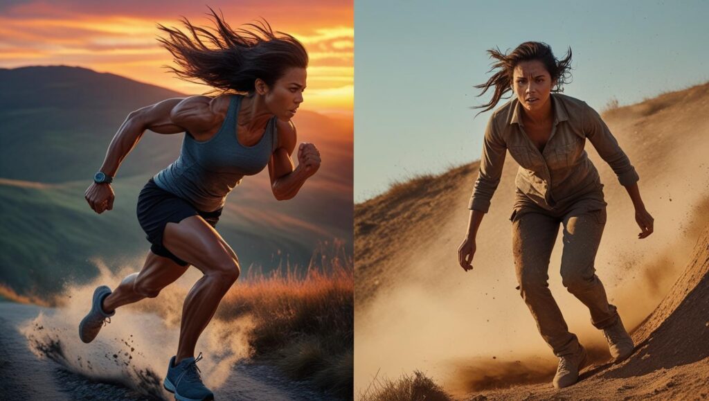 Visual representation of grit and resilience in action