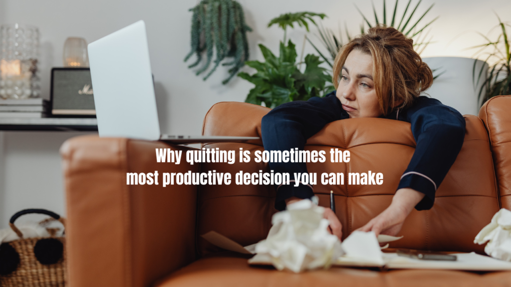picture Understanding the importance of quitting improves productivity